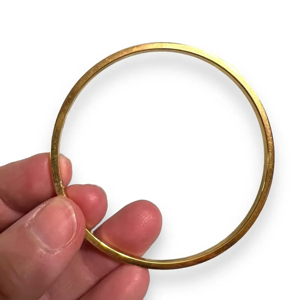 Monet Womens Bracelet Bangle Gold Tone Stamped Textured